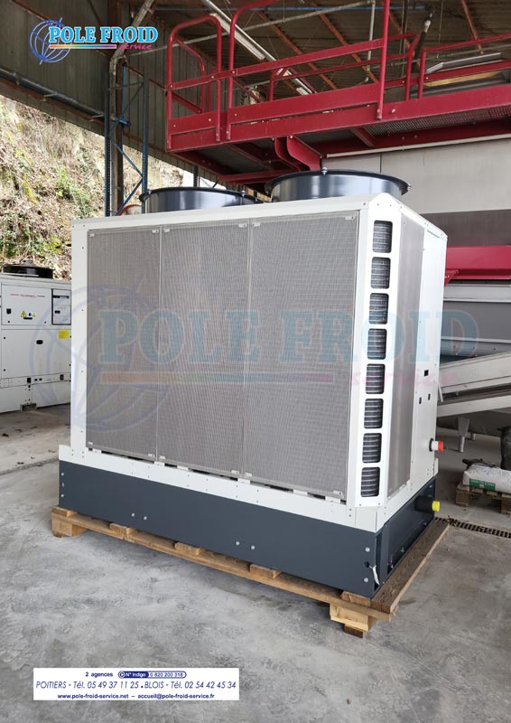 Groupe refroidisseur dans une installation viticole